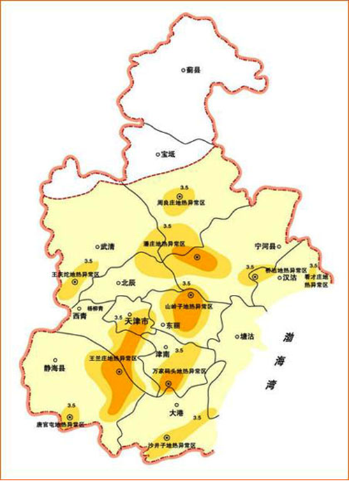 天津市地熱資源分布規(guī)律-地熱開發(fā)利用-地大熱能 天津市地熱資源分布規(guī)律-地熱開發(fā)利用-地大熱能